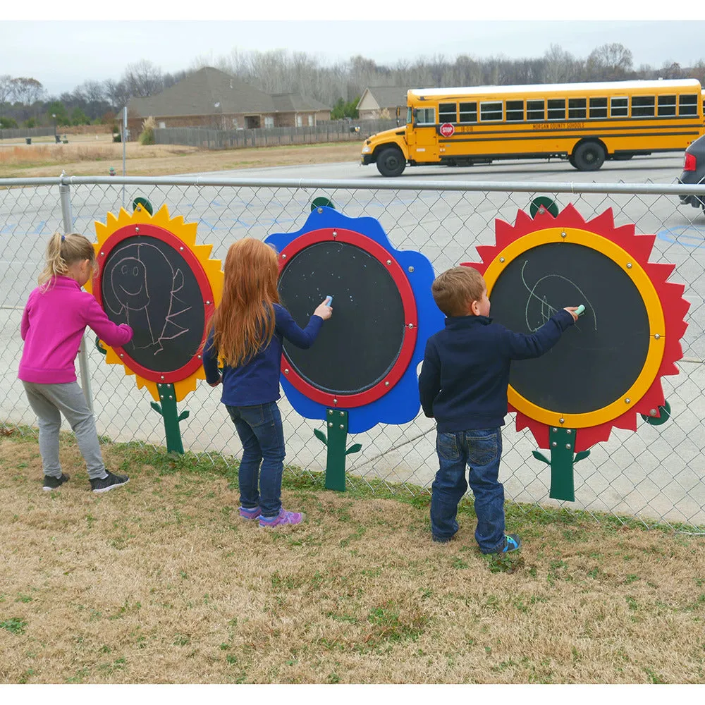 Sunflower Chalkboard Playground Flower | Mountable for Drawing & Play