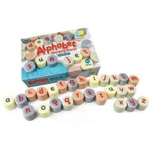 Tactile Lowercase Alphabet Stamping Stones | Durable Literacy Stampers