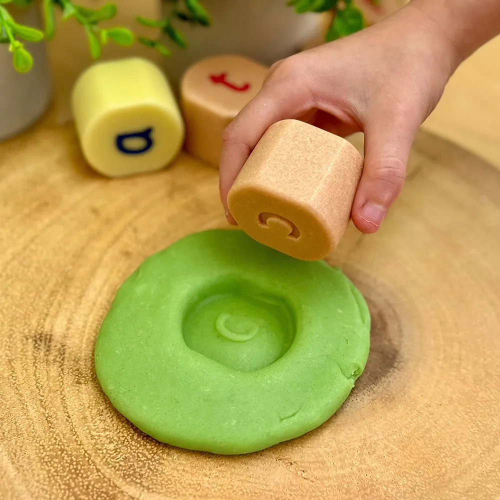 Tactile Lowercase Alphabet Stamping Stones | Durable Literacy Stampers