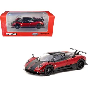 Tarmac Works 1/64 Scale Carv - Global64 Pagani Zonda Cinque Red Metallic and Black