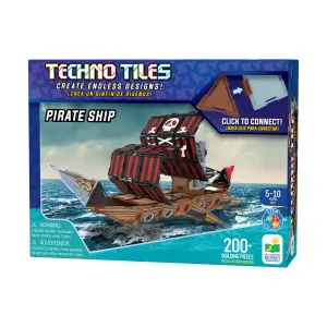 Techno Tiles Pirate Ship Construction Set - 200  Pieces