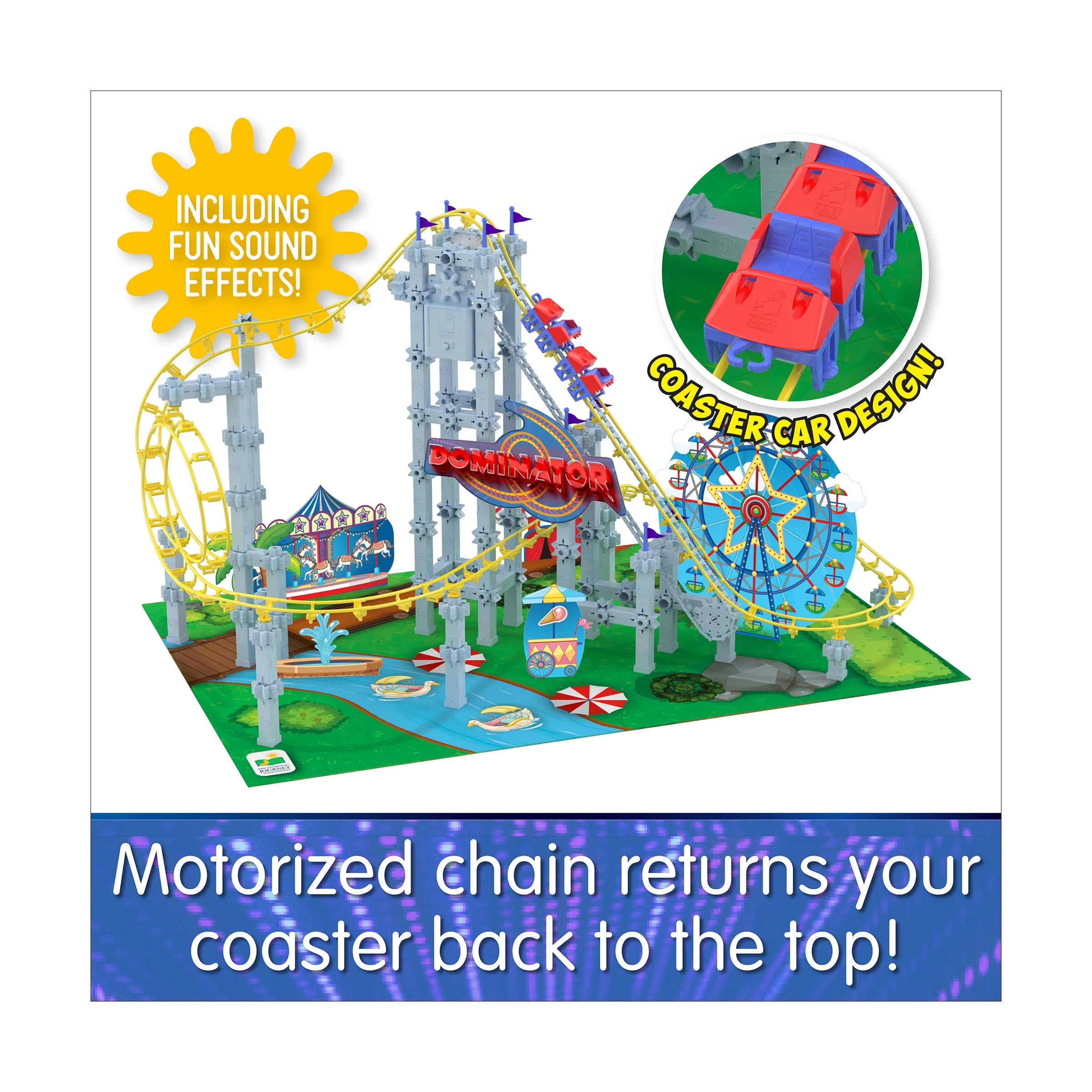 Techno Trax Dominator Roller Coaster Building Set - 346 Pieces