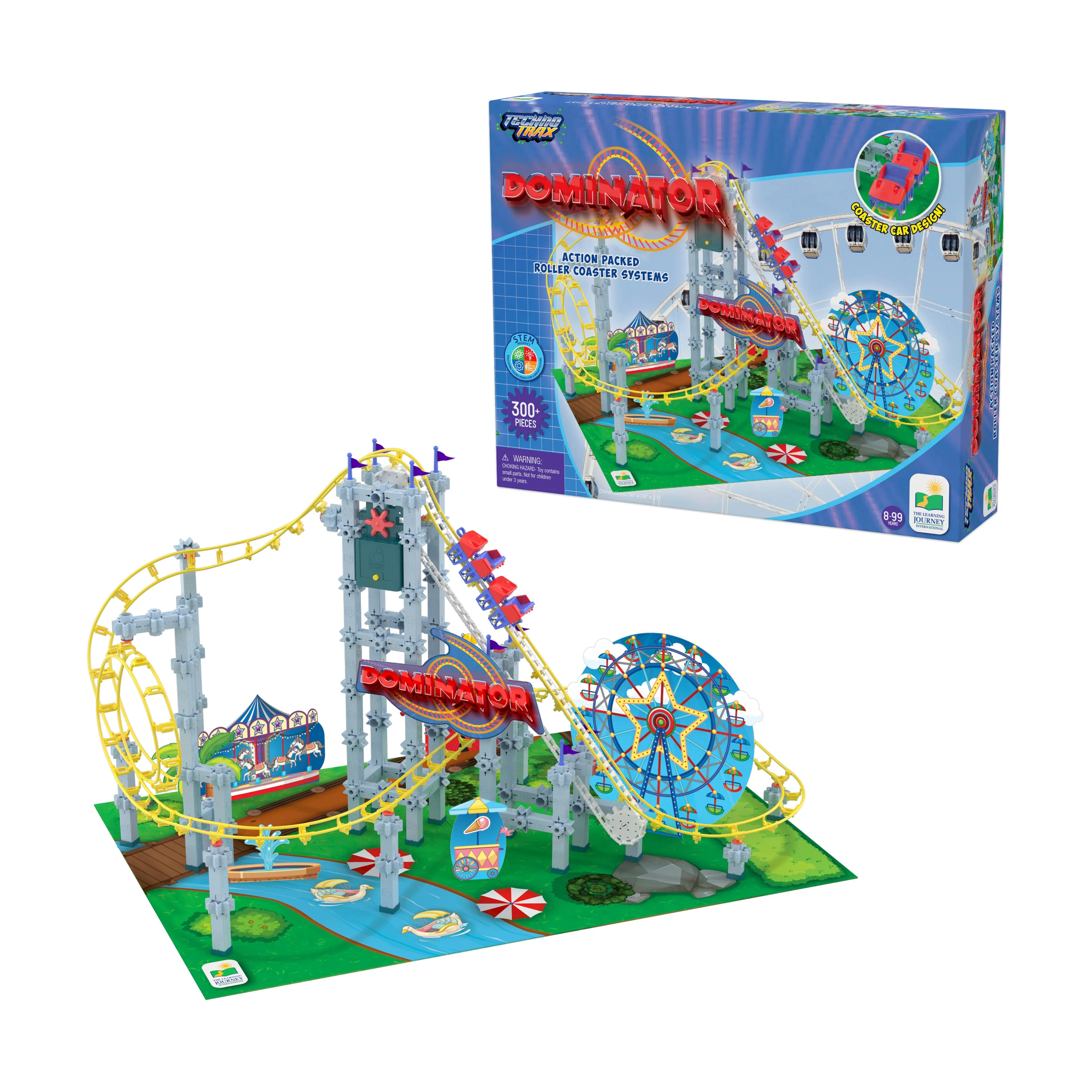 Techno Trax Dominator Roller Coaster Building Set - 346 Pieces