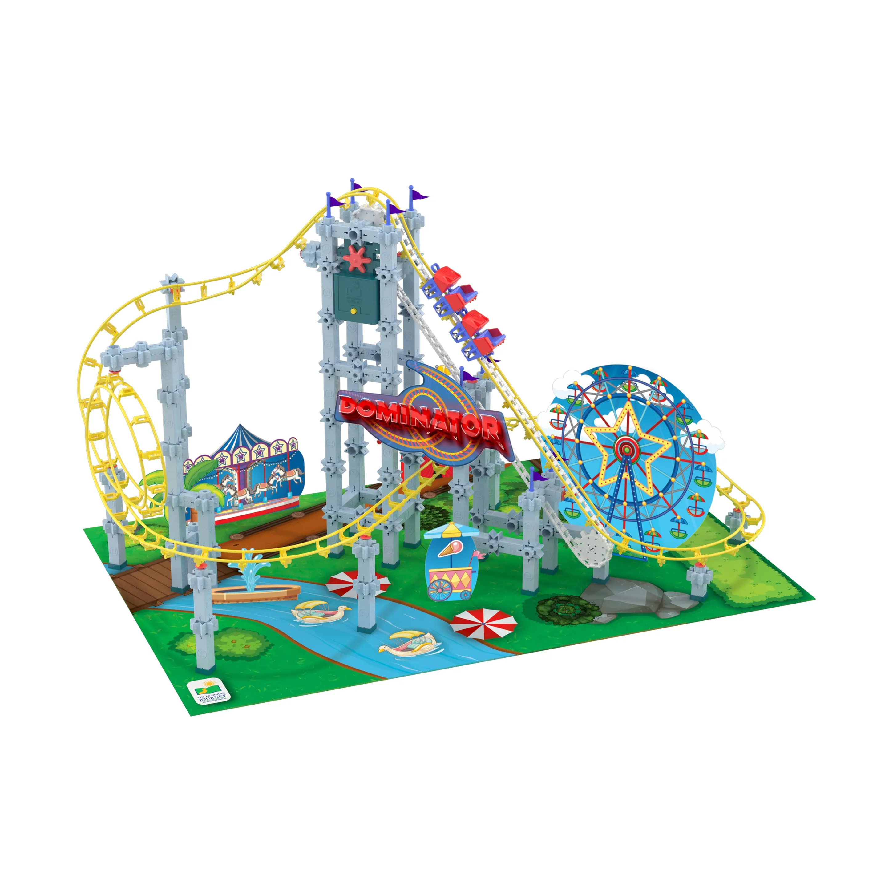 Techno Trax Dominator Roller Coaster Building Set - 346 Pieces