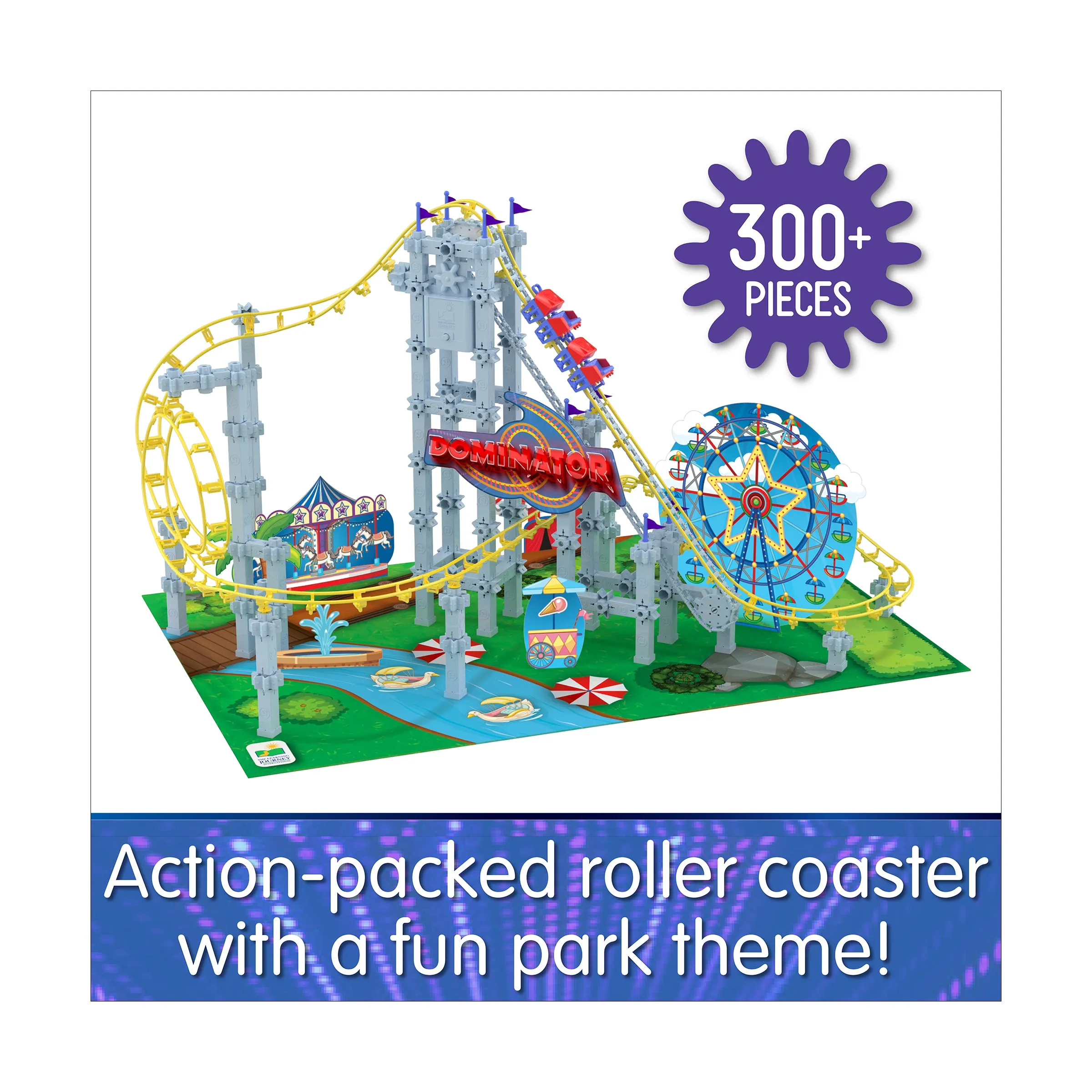 Techno Trax Dominator Roller Coaster Building Set - 346 Pieces