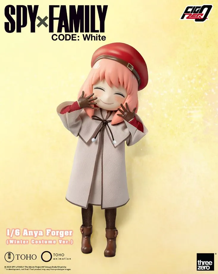 ThreeZero FigZero 1/6 Spy x Family Code: White Anya Forger (Winter Costume Ver.) Action Figure