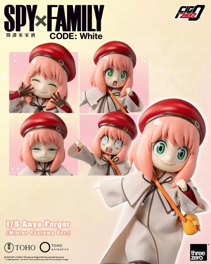ThreeZero FigZero 1/6 Spy x Family Code: White Anya Forger (Winter Costume Ver.) Action Figure