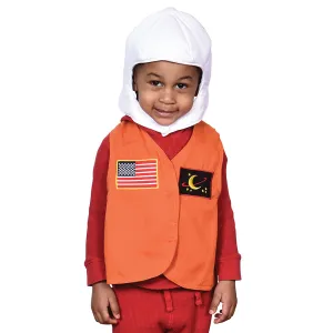 Toddler Astronaut Role-Play Vest & Helmet | Easy Slip-On with Hook & Loop Closures