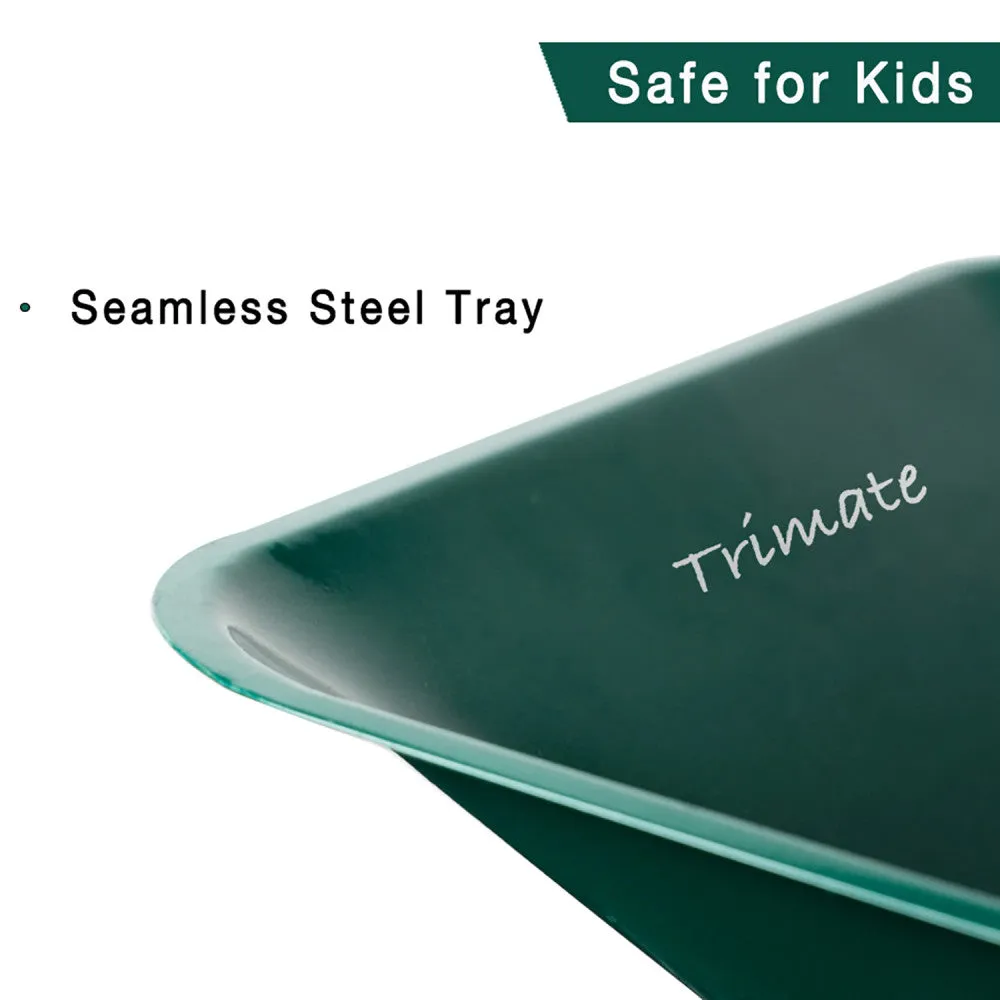 Trimate Metal Wheelbarrow - Hunter Green, Outdoor-Indoor Kids Play Toy