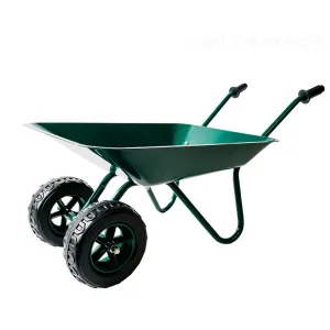 Trimate Metal Wheelbarrow - Hunter Green, Outdoor-Indoor Kids Play Toy