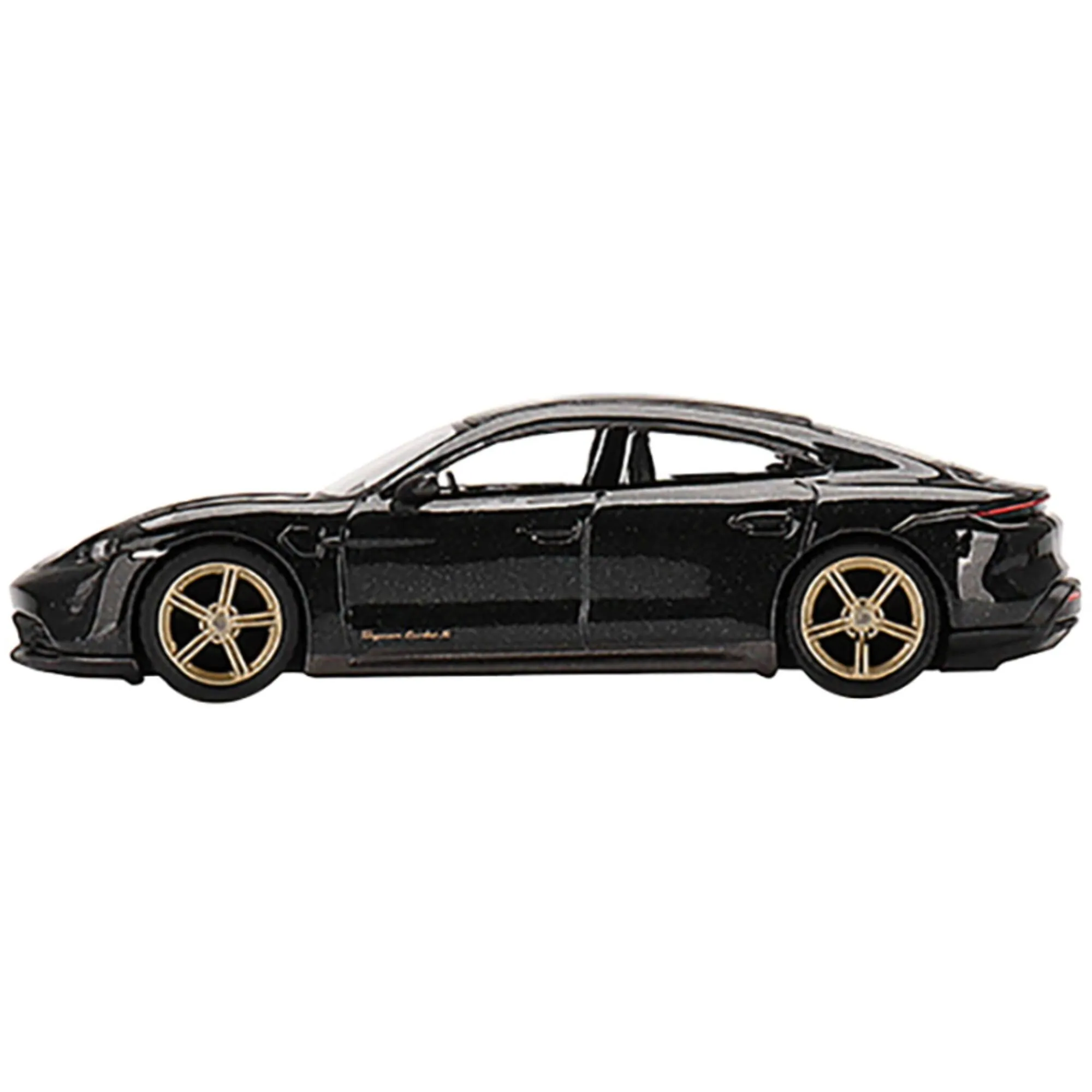 True Scale Miniatures 1/64 Diecast Model Car - Porsche Taycan Turbo S Volcano Gray