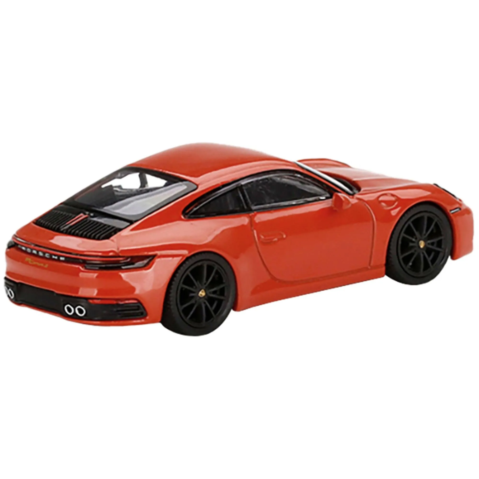 True Scale Miniatures 1/64 Model Car - Porsche 911 (992) Carrera 4S Lava Orange