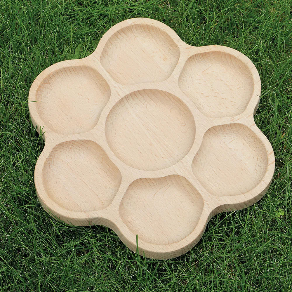 Wooden Flower Sorting Tray | Eco-Friendly Math & Loose Parts Play Tool