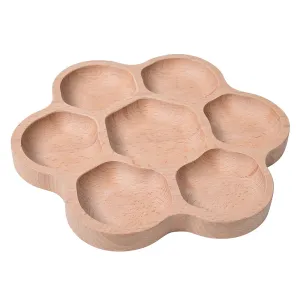 Wooden Flower Sorting Tray | Eco-Friendly Math & Loose Parts Play Tool