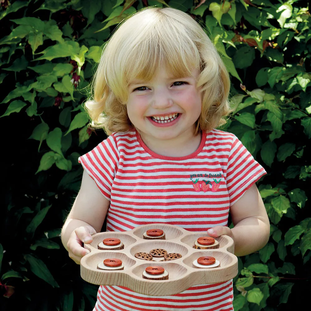Wooden Flower Sorting Tray | Eco-Friendly Math & Loose Parts Play Tool