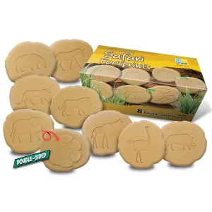 Yellow Door® Let's Investigate Safari Footprints Double-Sided Animal Stones