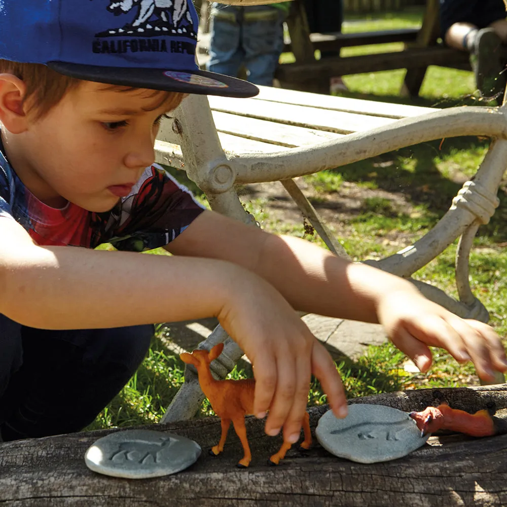 Yellow Door® Let's Investigate Woodland Footprints Double-Sided Animal Stones
