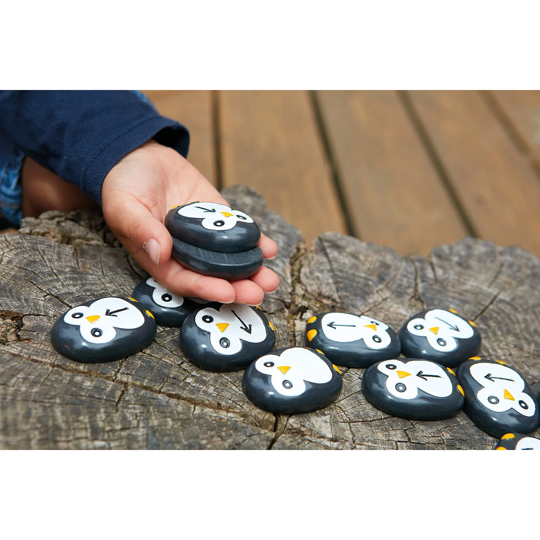 Yellow Door Pre-Coding Penguin Stones - Tactile Learning Set of 18