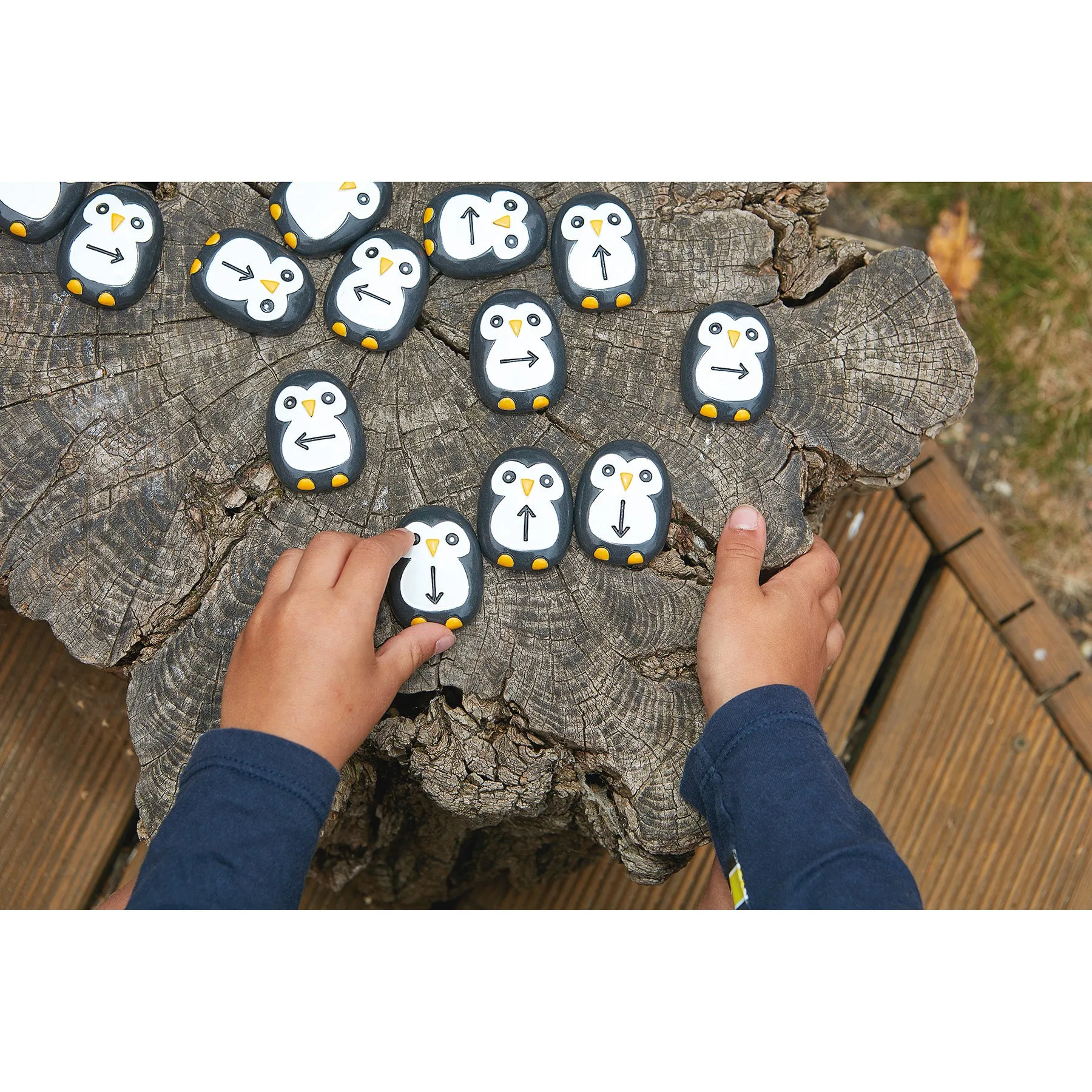 Yellow Door Pre-Coding Penguin Stones - Tactile Learning Set of 18