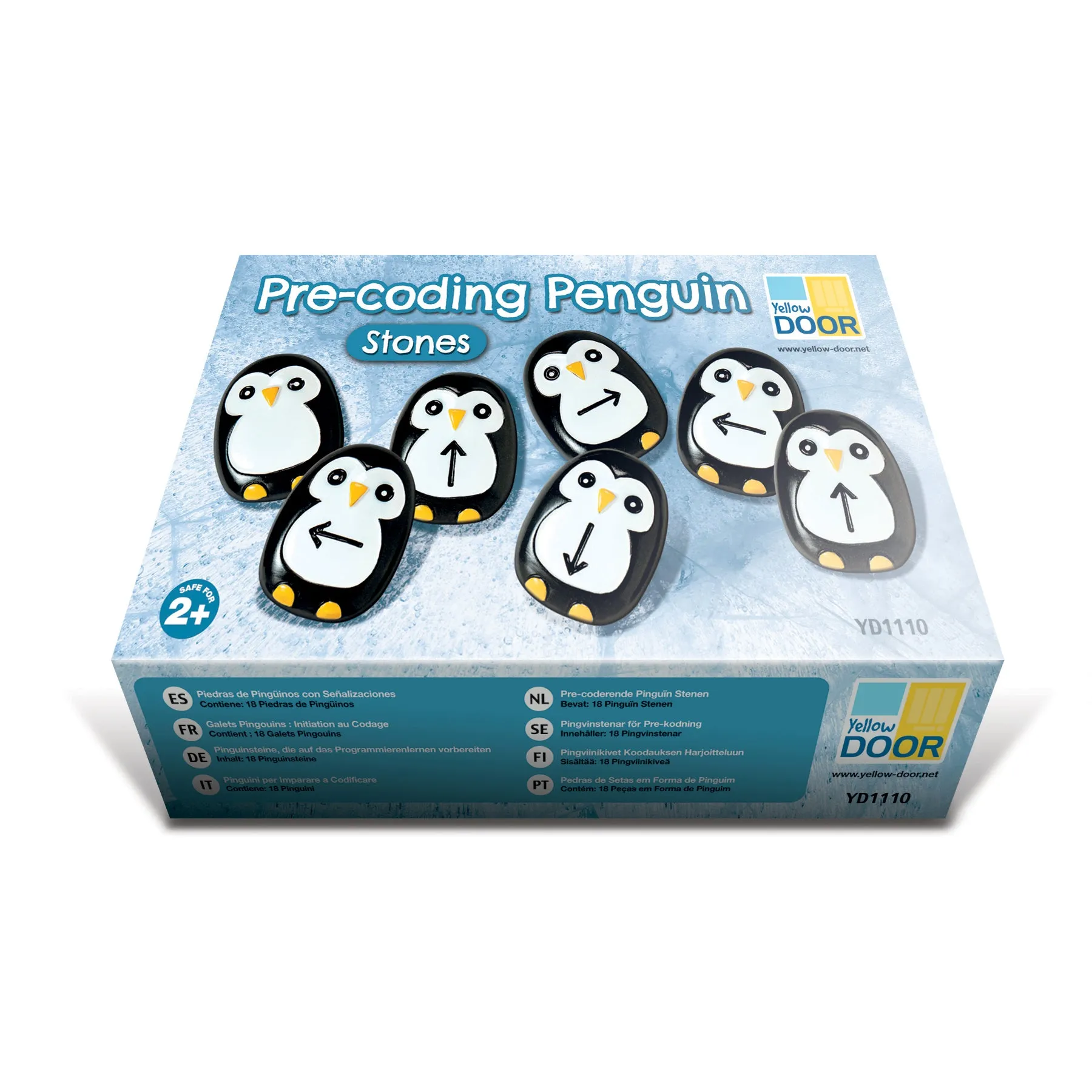 Yellow Door Pre-Coding Penguin Stones - Tactile Learning Set of 18