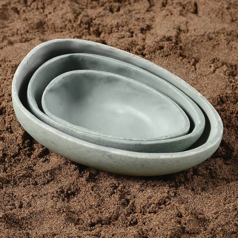 Yellow Door® Rustic Stone Scoops Trio