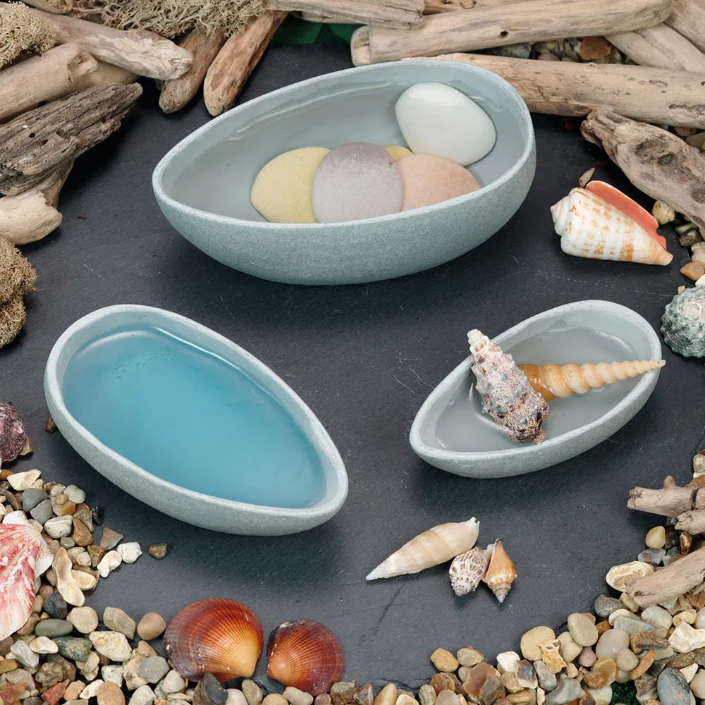 Yellow Door® Rustic Stone Scoops Trio