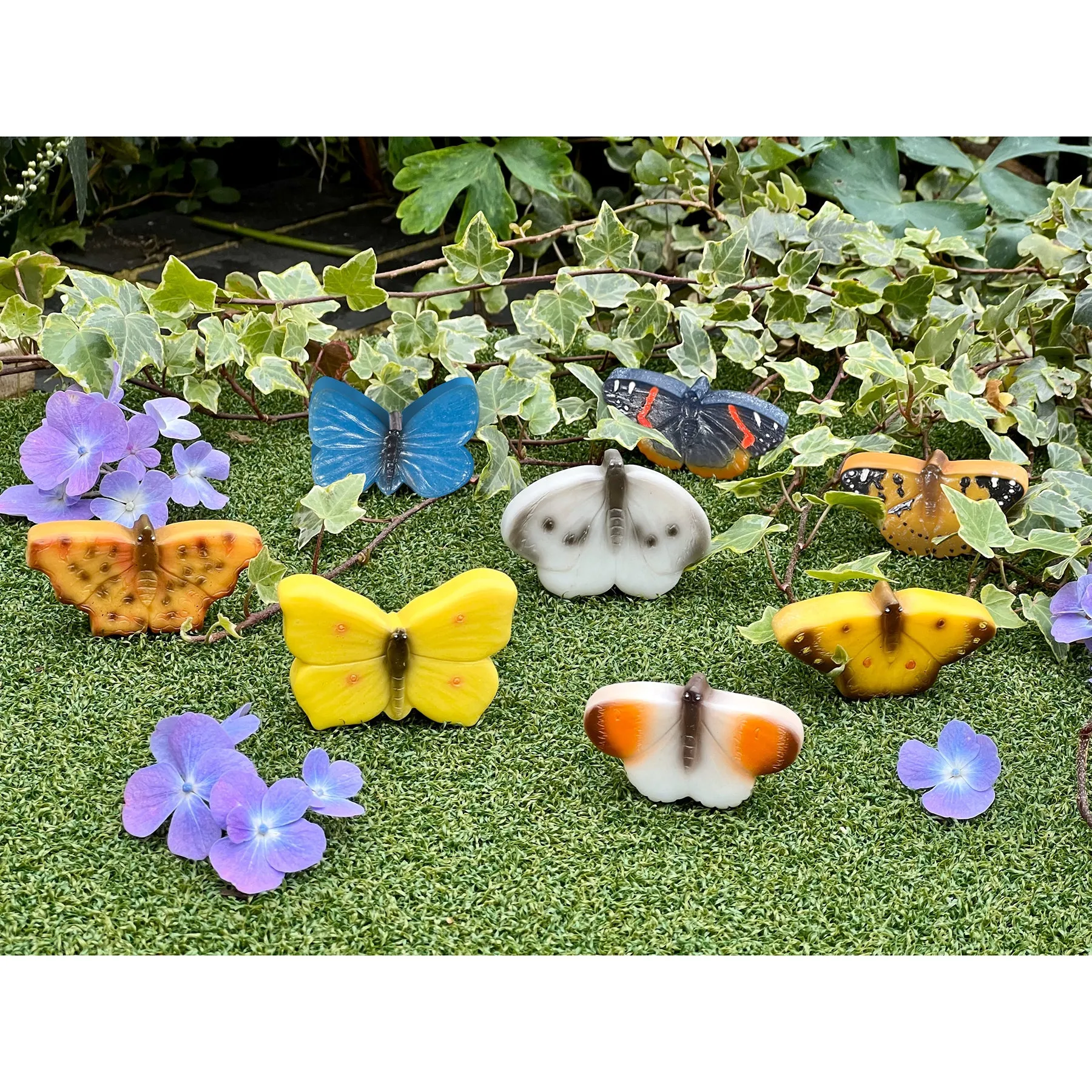 Yellow Door Sensory Play Stone Butterflies - Set of 8