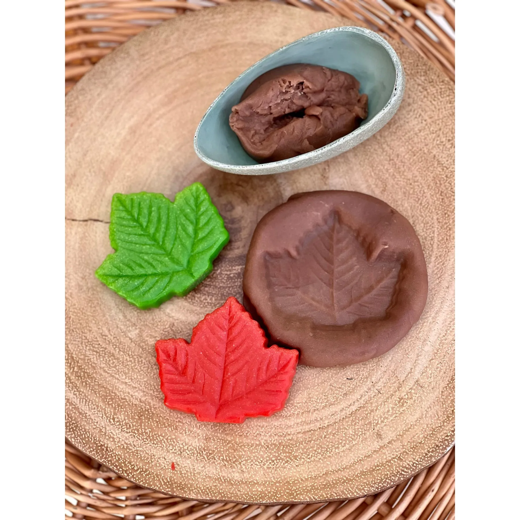 Yellow Door Sensory Play Stones - Autumn Leaves Collection, Set of 12