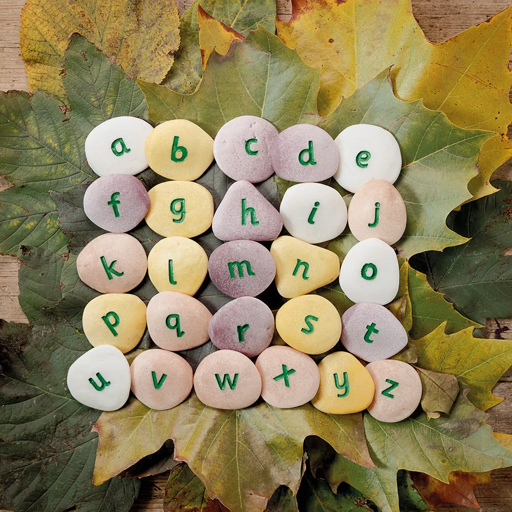Yellow Door® Tactile Lowercase Alphabet Pebbles