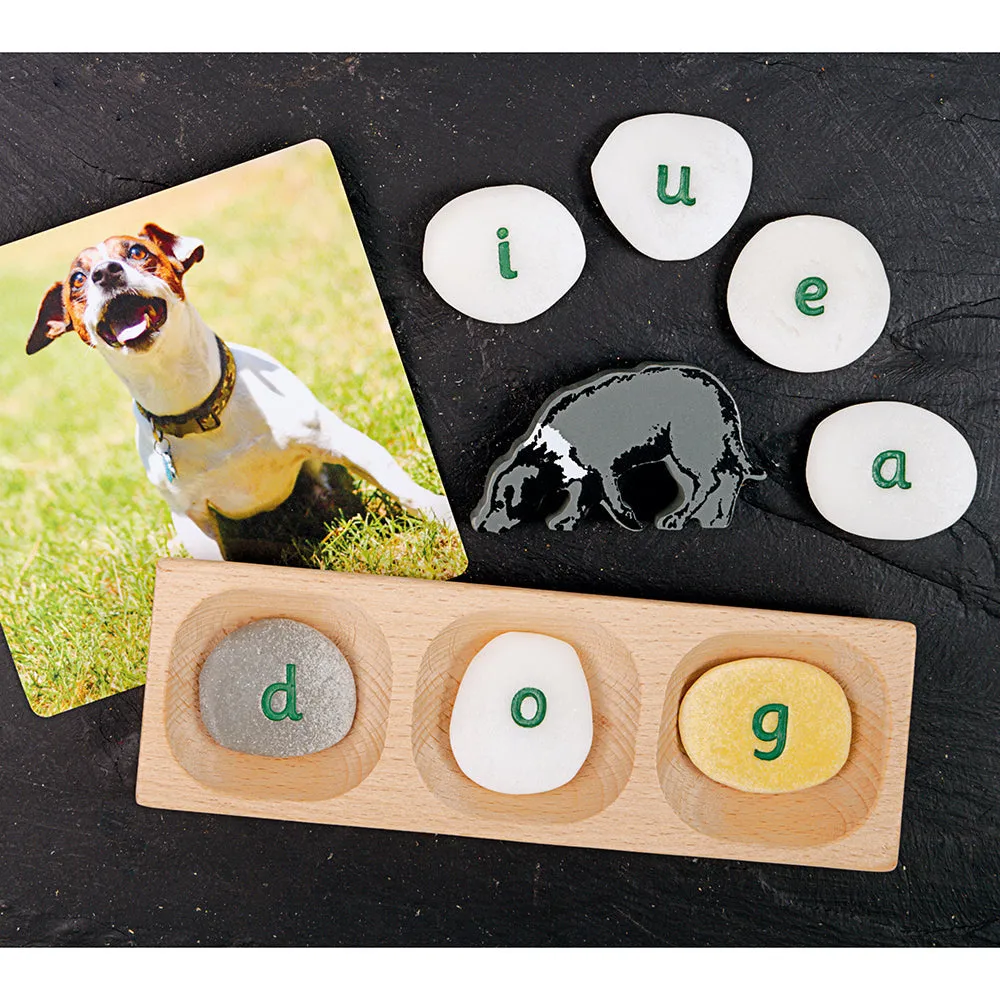 Yellow Door® Tactile Lowercase Alphabet Pebbles
