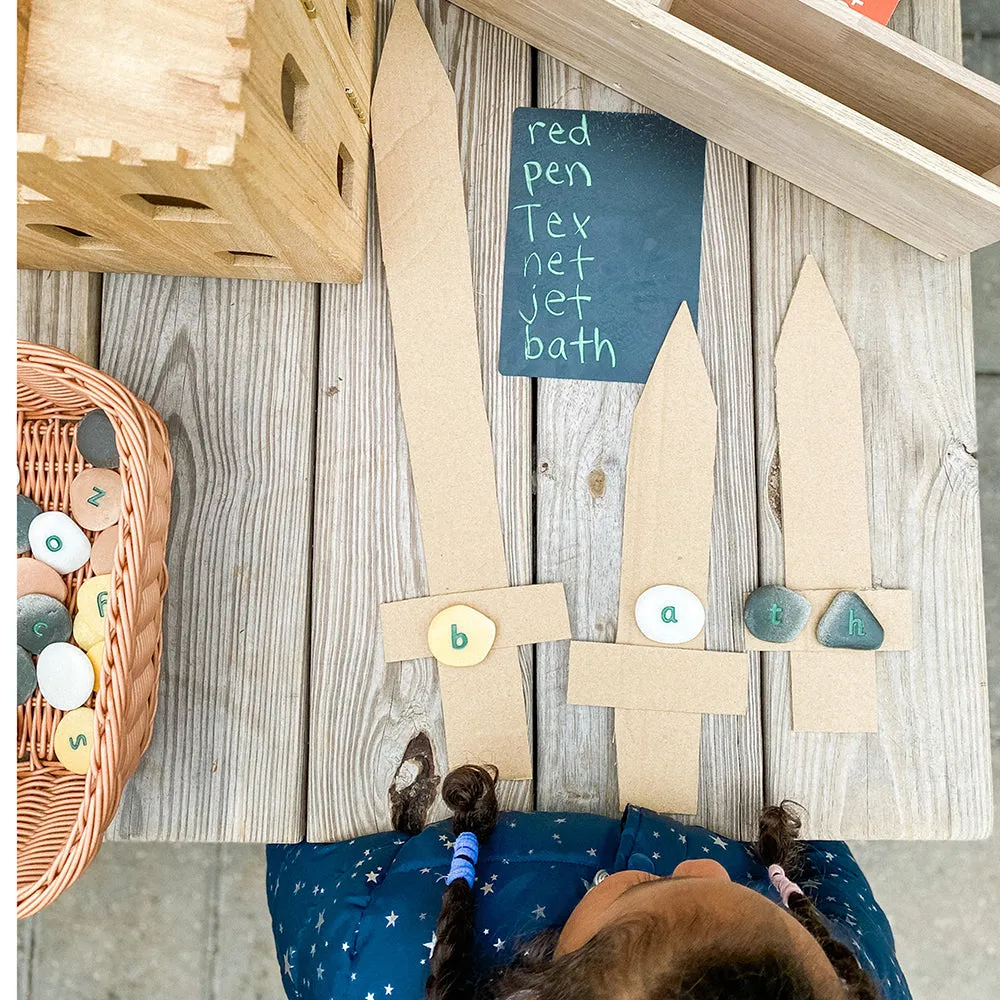 Yellow Door® Tactile Lowercase Alphabet Pebbles