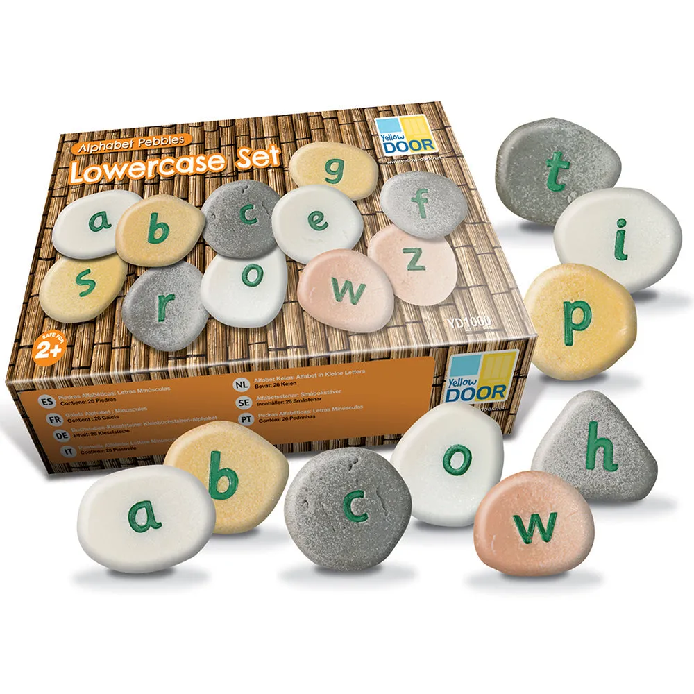 Yellow Door® Tactile Lowercase Alphabet Pebbles