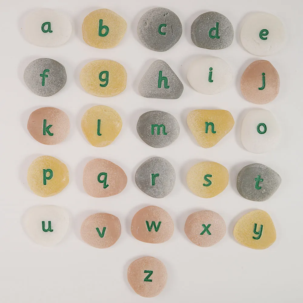 Yellow Door® Tactile Lowercase Alphabet Pebbles