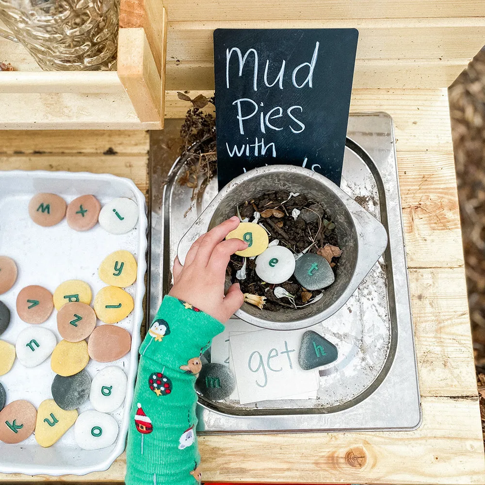 Yellow Door® Tactile Lowercase Alphabet Pebbles