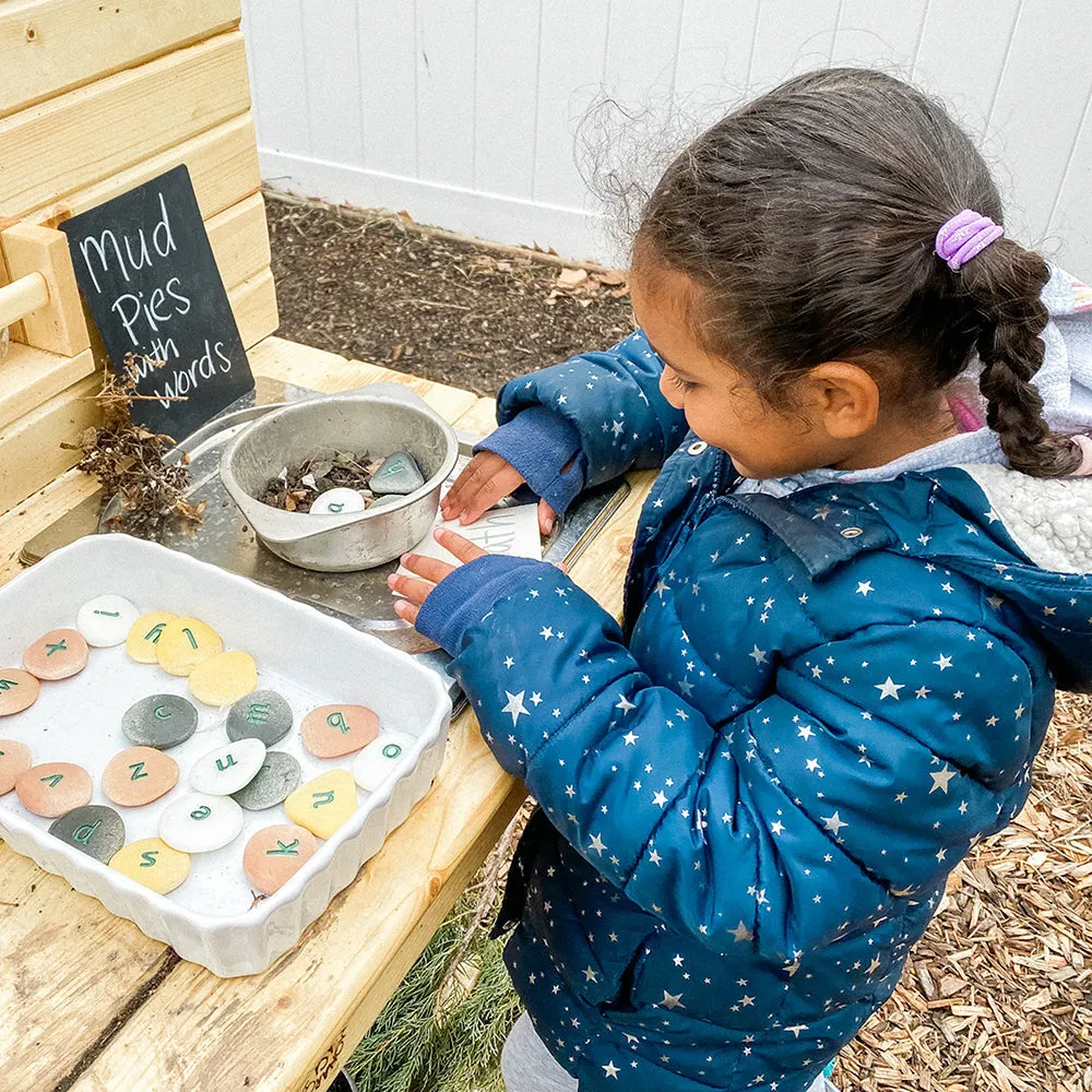 Yellow Door® Tactile Lowercase Alphabet Pebbles