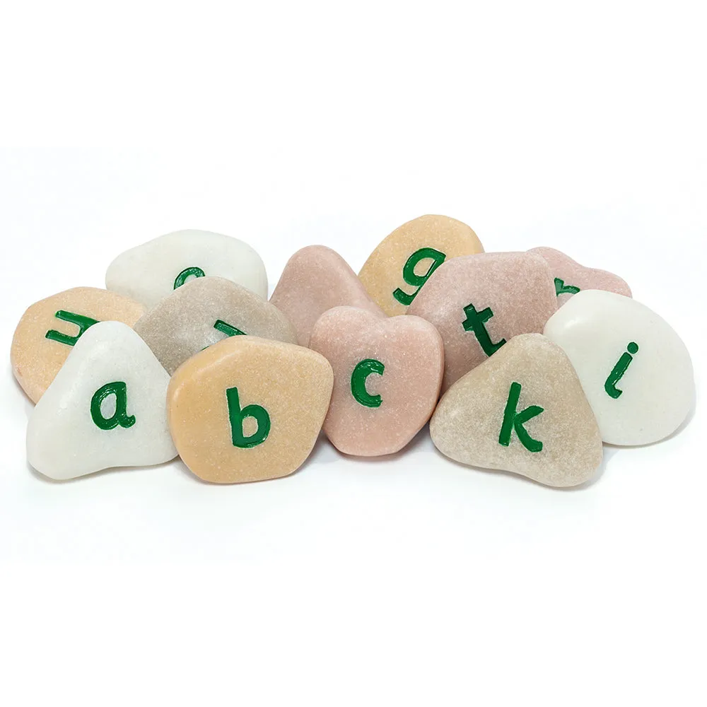 Yellow Door® Tactile Lowercase Alphabet Pebbles