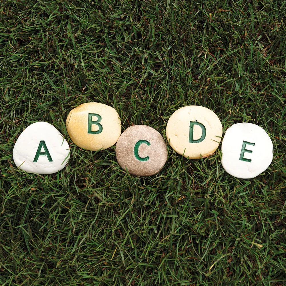 Yellow Door® Tactile Uppercase Alphabet Pebbles