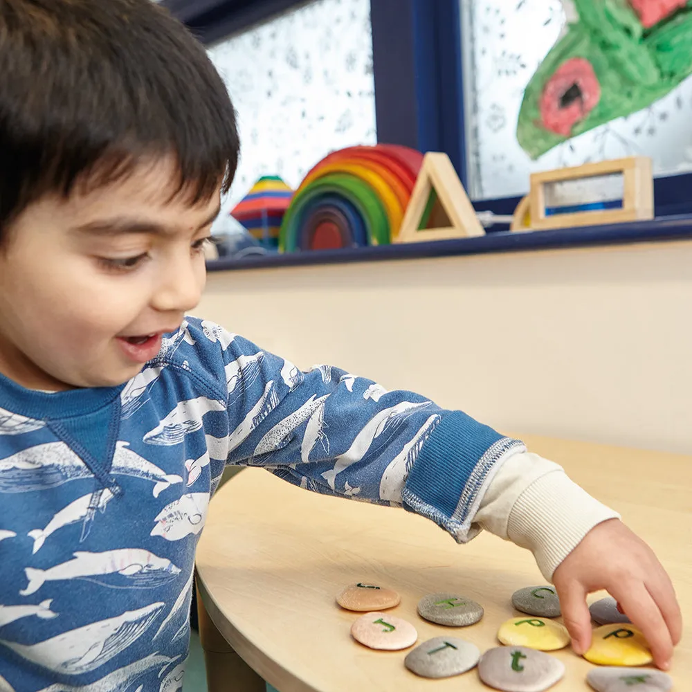 Yellow Door® Tactile Uppercase Alphabet Pebbles